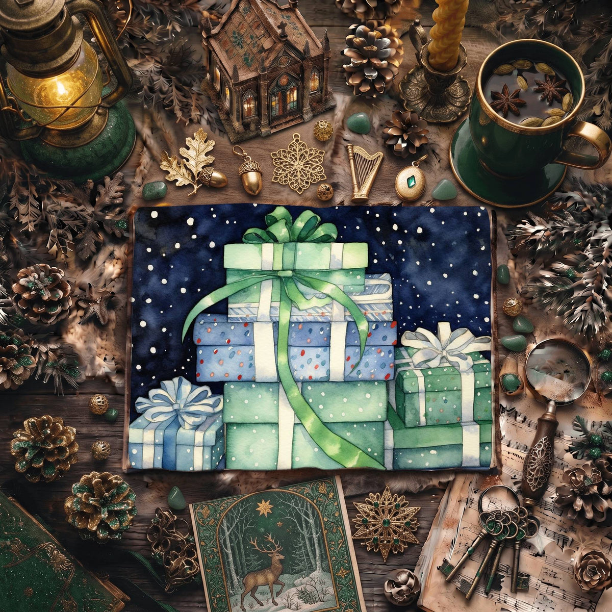 Christmas Presents Digital Papers
