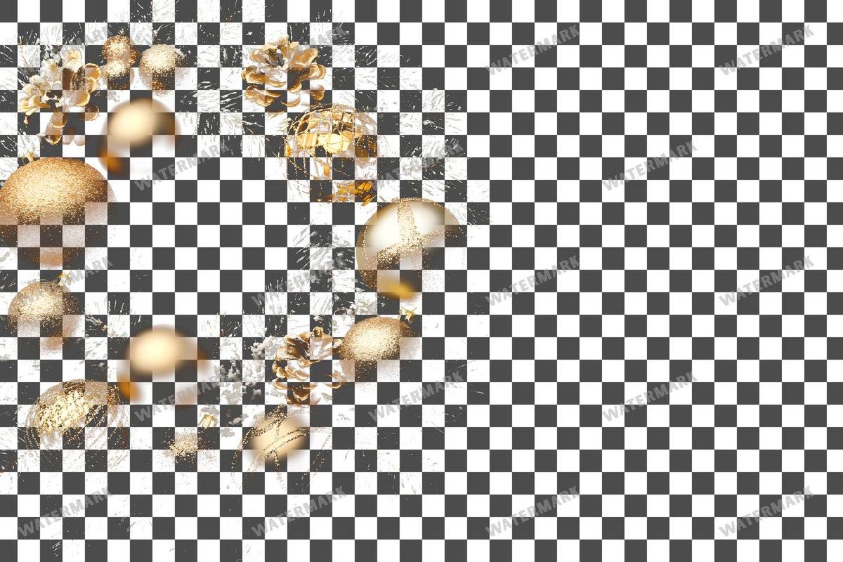 Christmas Wreath PNG overlay on a transparent checkered background, preview 4