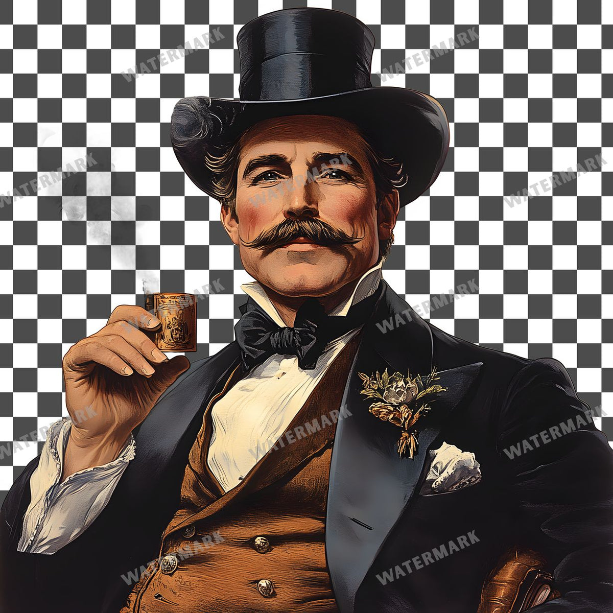 Cigar Vintage Style Clipart Pngs