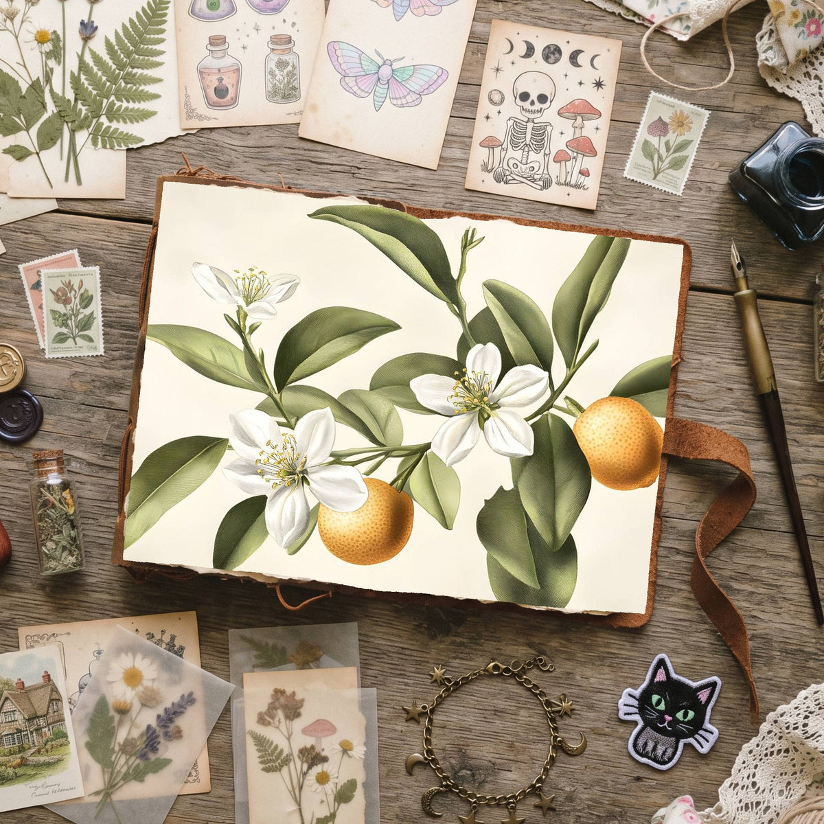 Citrus Blossoms Digital Papers
