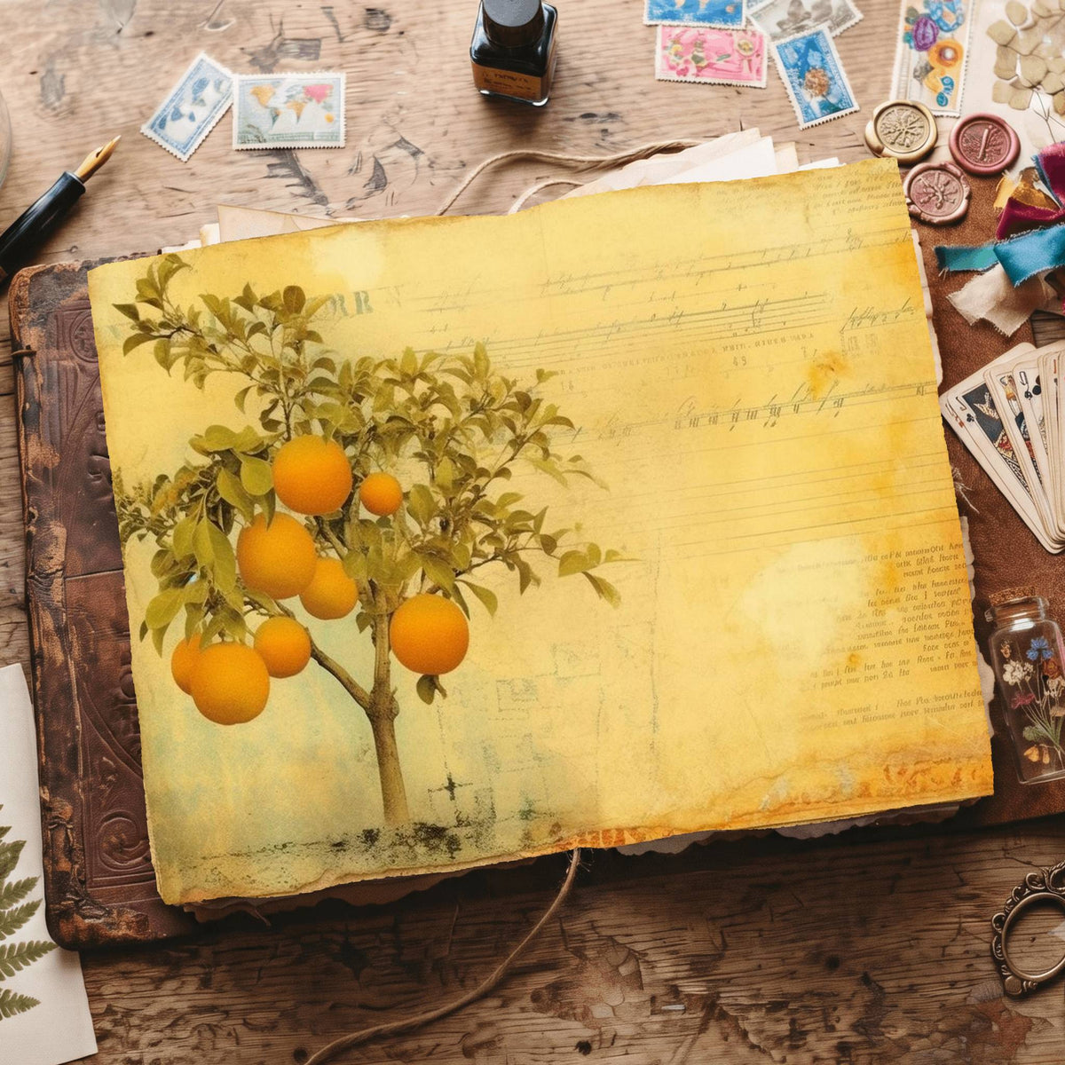 Citrus Fruit Digital Papers