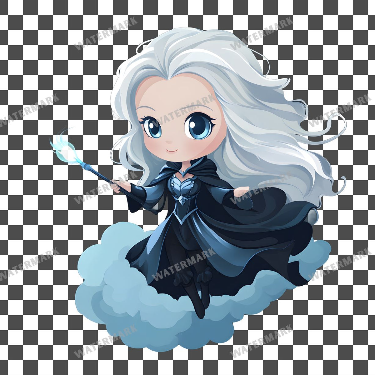 Cloud Sorceress Clipart Pngs