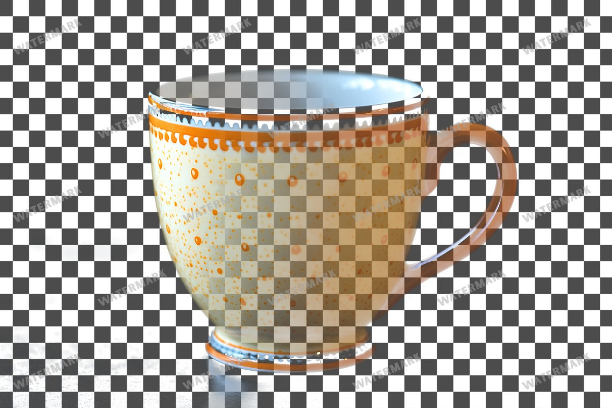 Coffee Cup PNG overlay on a transparent checkered background, preview 4