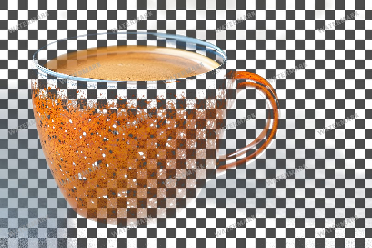 Coffee Cup PNG overlay on a transparent checkered background, preview 4