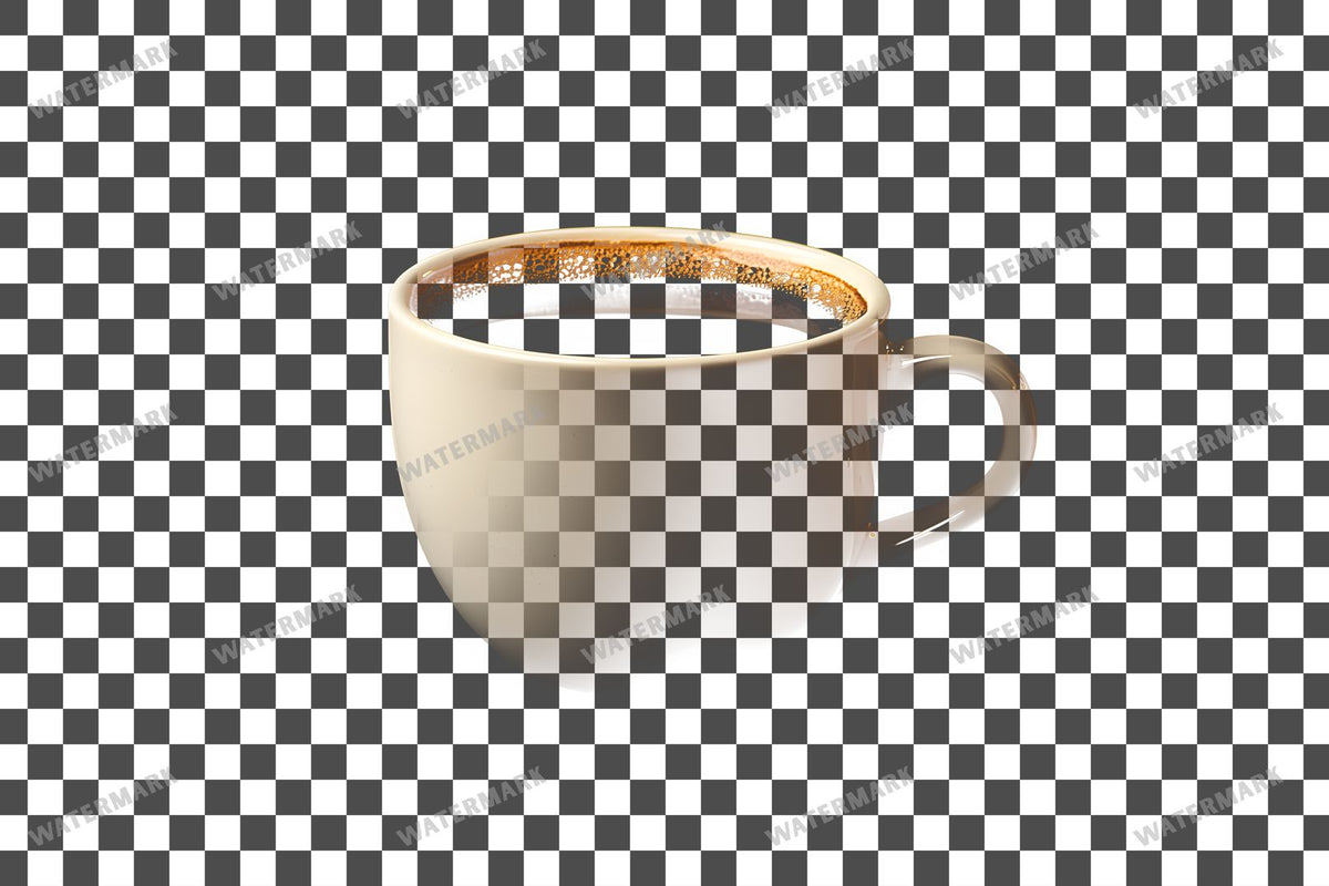 Coffee Cup PNG overlay on a transparent checkered background, preview 4