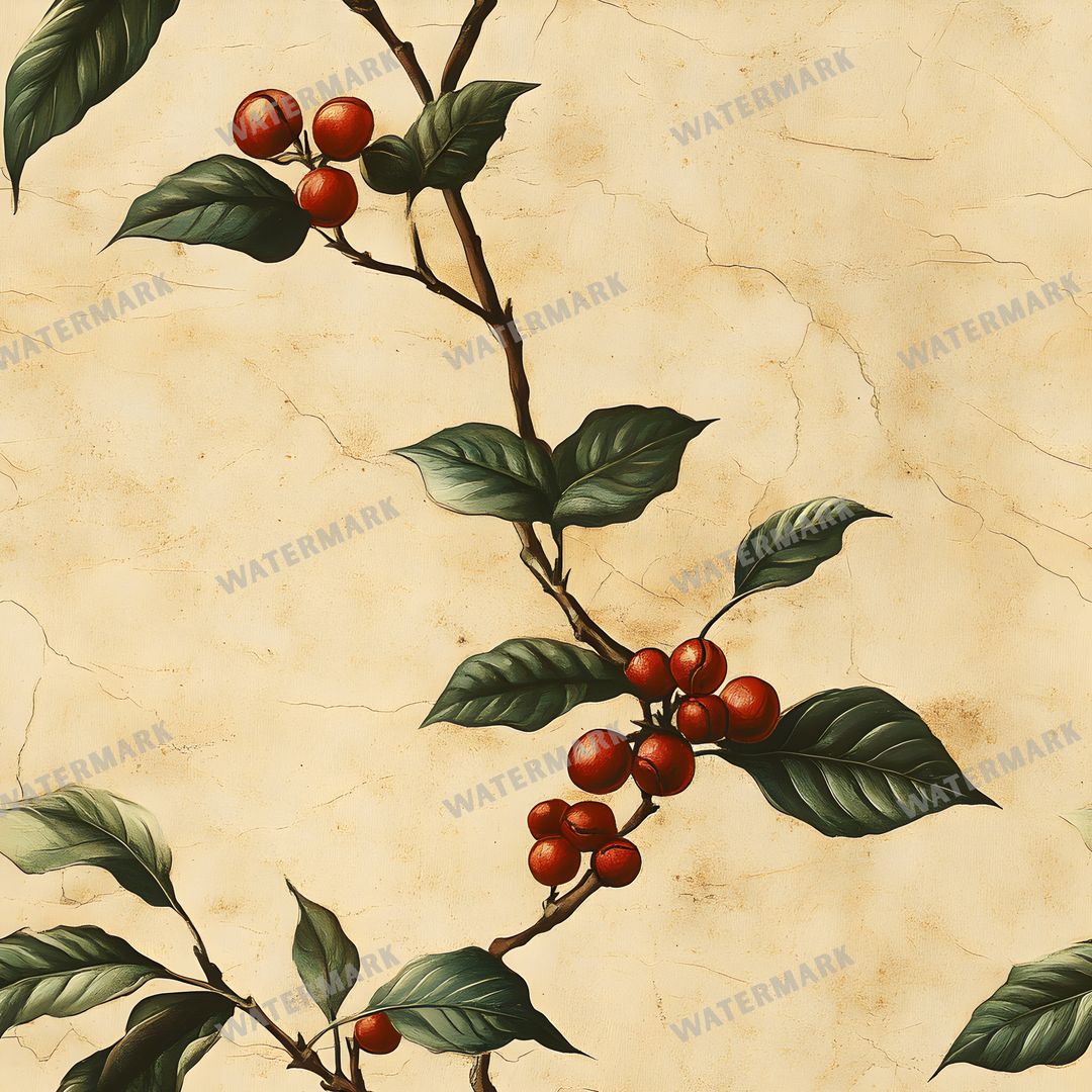 Coffee seamless pattern digital paper, repeating design 4
