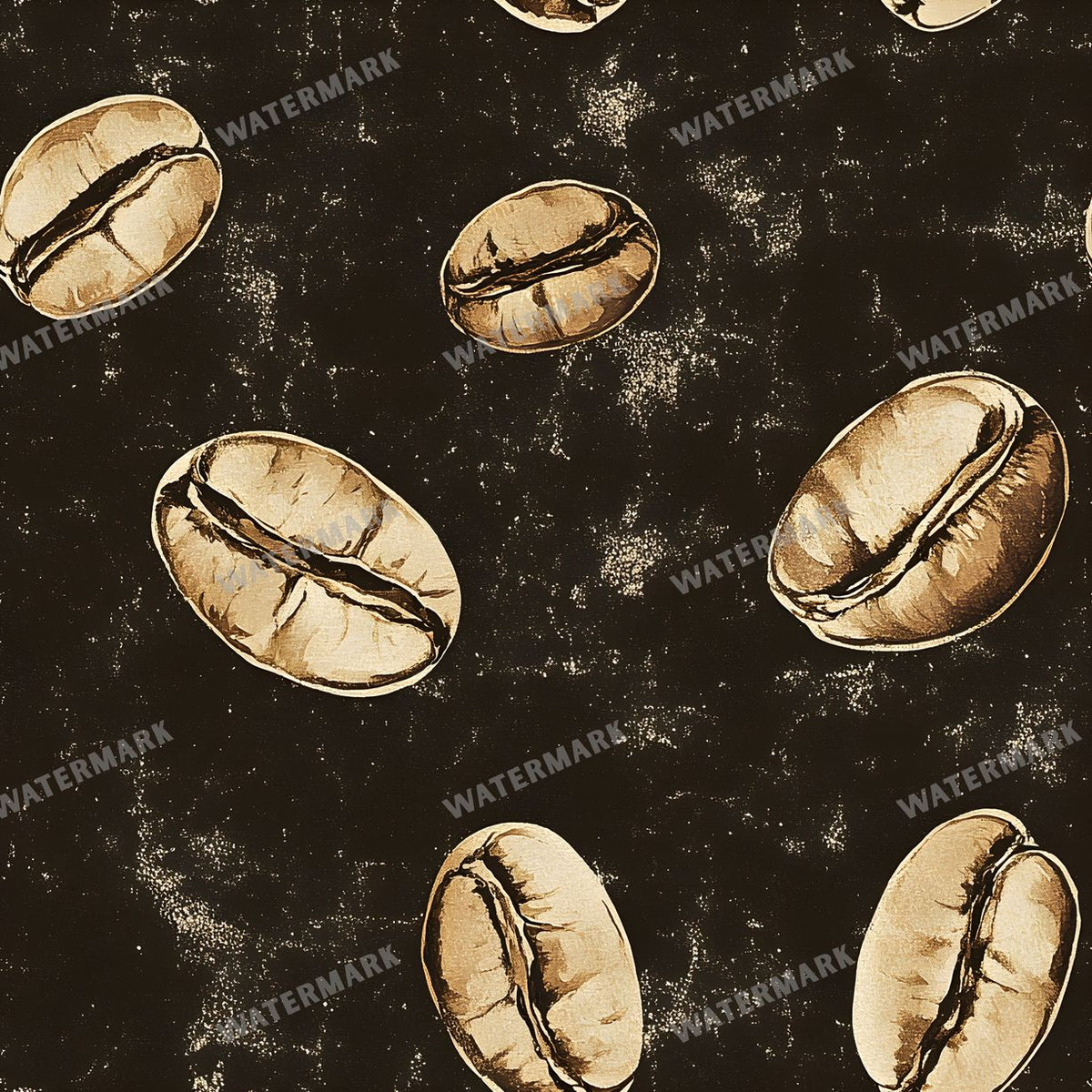 Coffee seamless pattern digital paper, repeating design 4