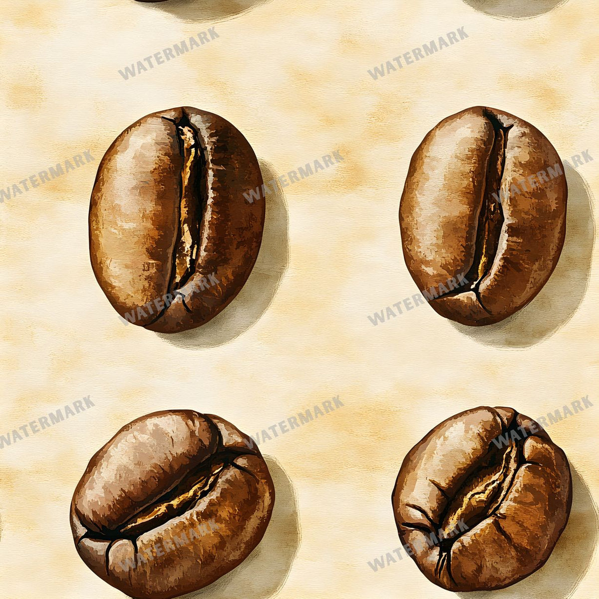 Coffee seamless pattern digital paper, repeating design 4