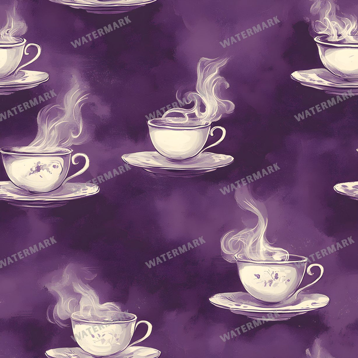 Coffee seamless pattern digital paper, repeating design 4