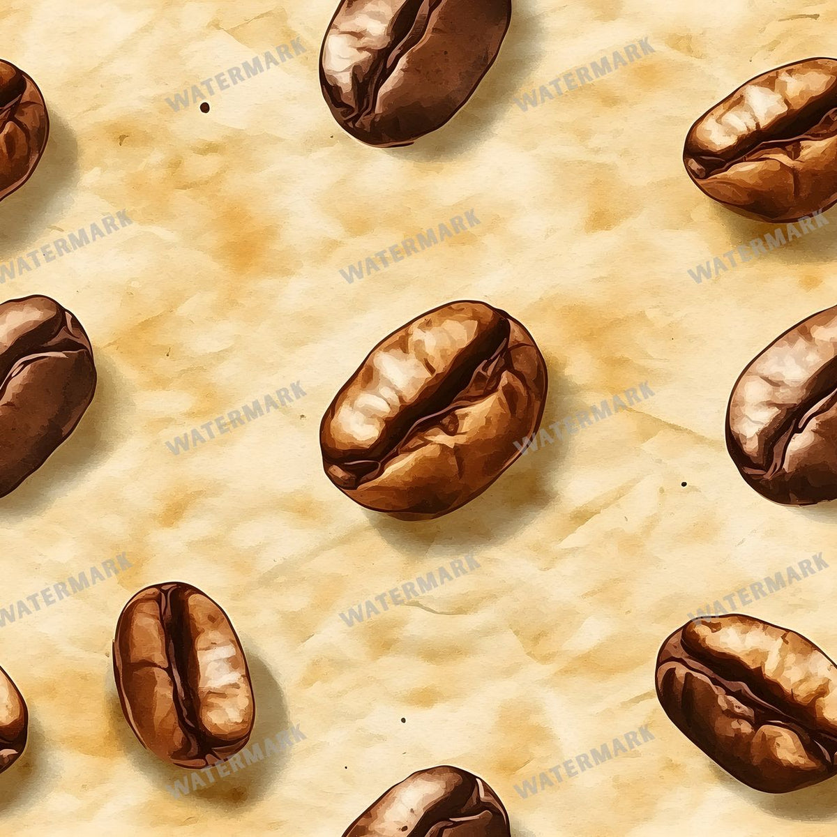 Coffee seamless pattern digital paper, repeating design 4