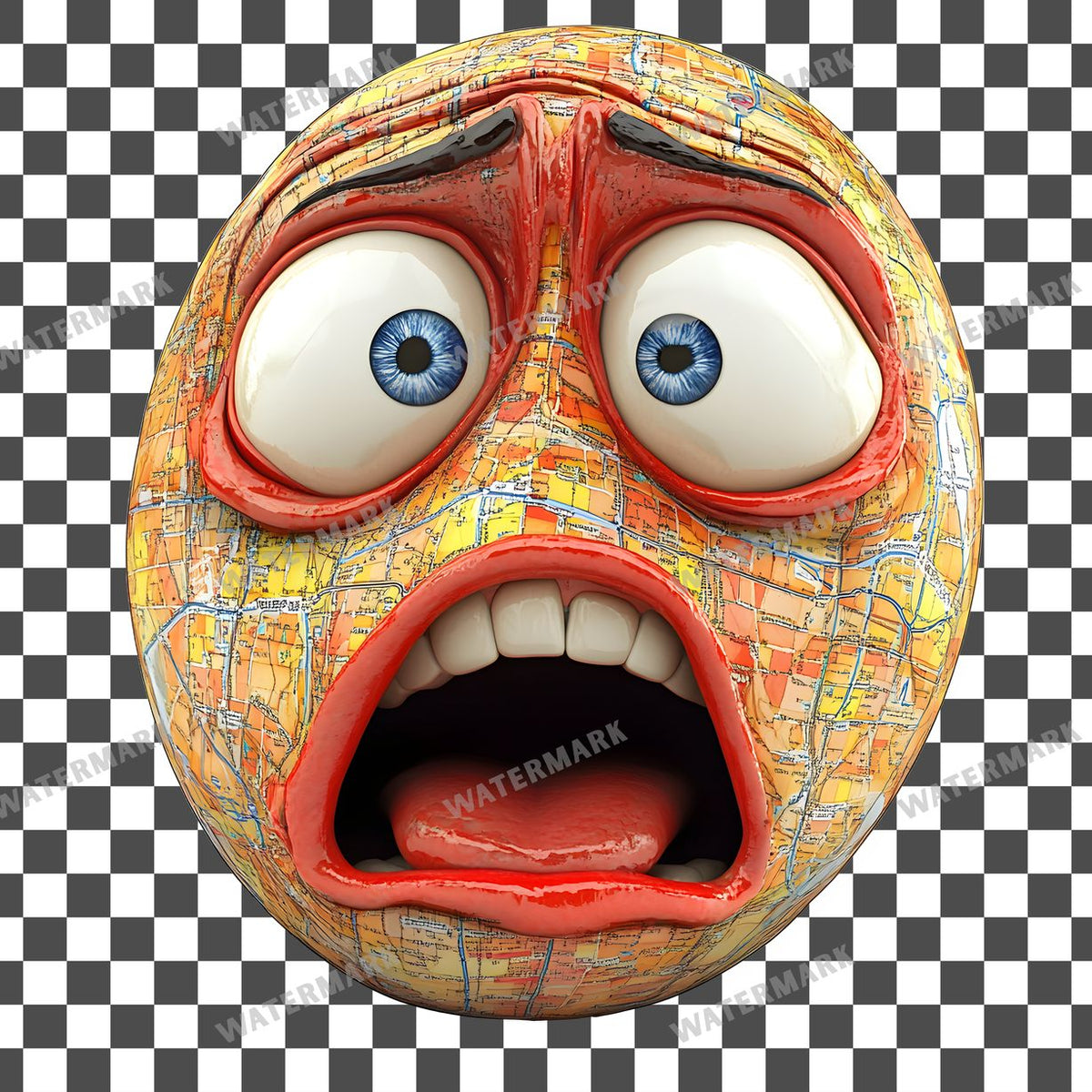 Confused Map Clipart Pngs