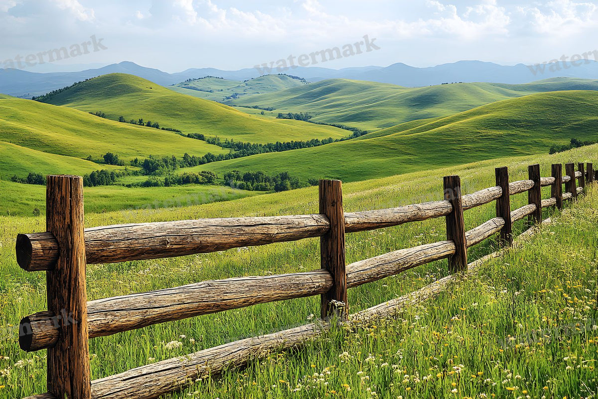 Countryside Fencing Backdrop Images