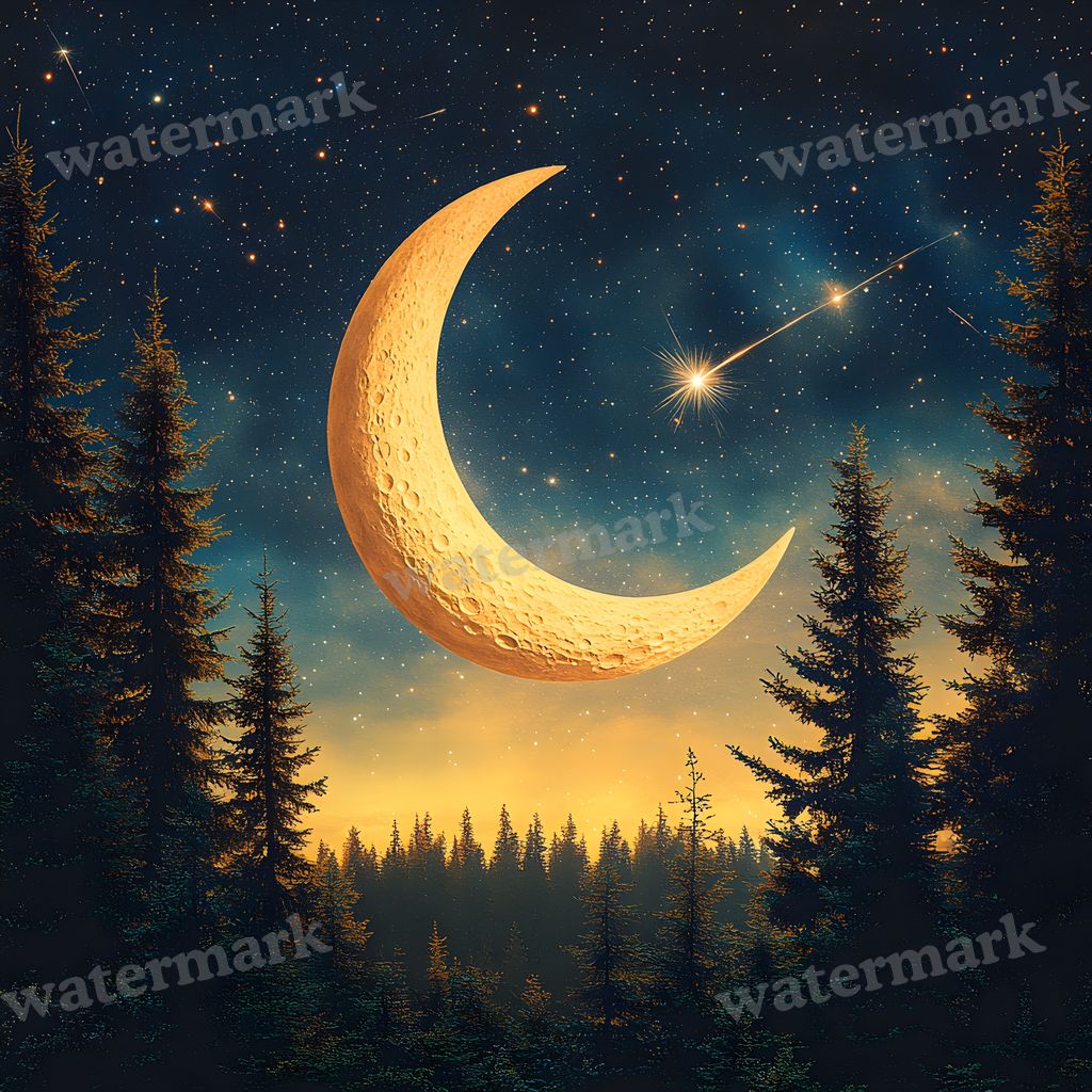 Crescent Moon Backdrop Images
