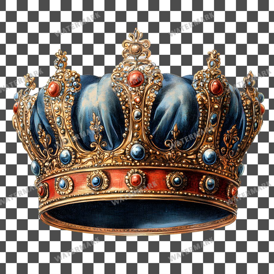 Crown Vintage Style Clipart Pngs