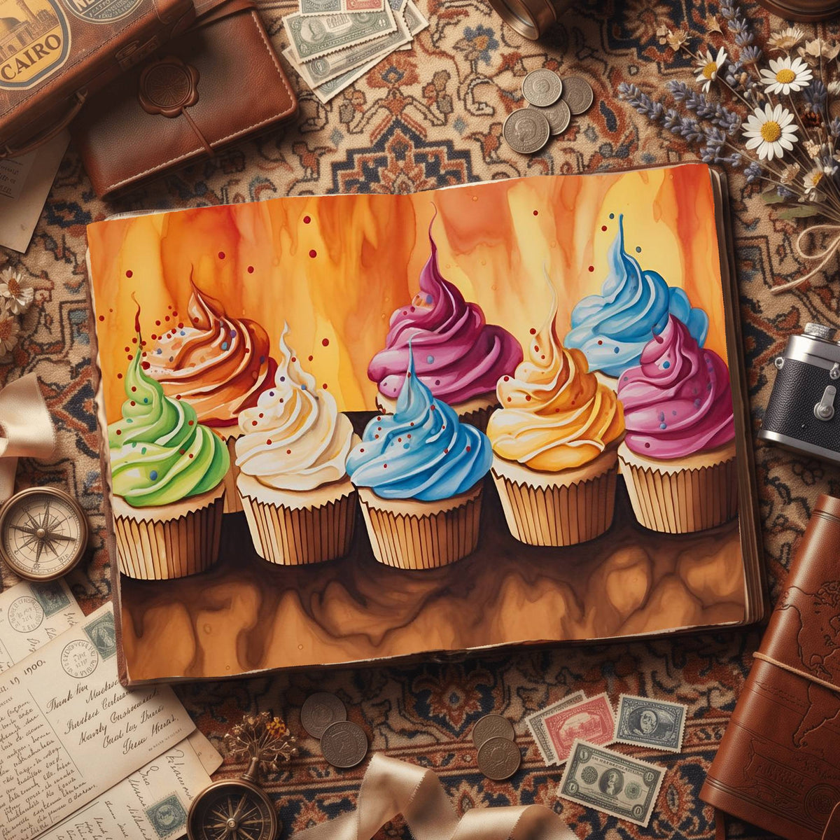 Cupcakes Digital Papers
