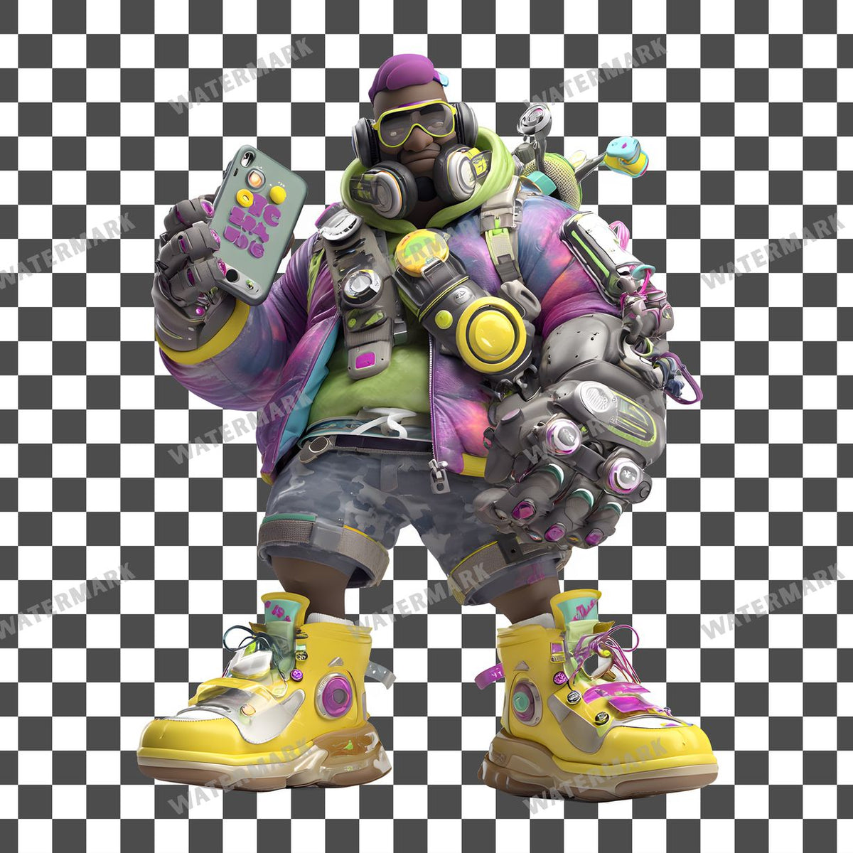 Cyberpunk Character Clipart Pngs
