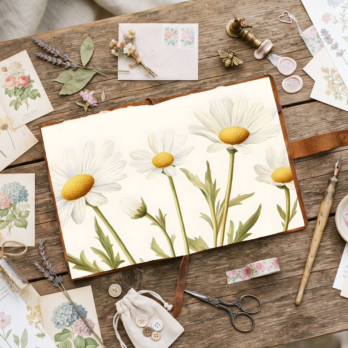 Daisies Digital Papers