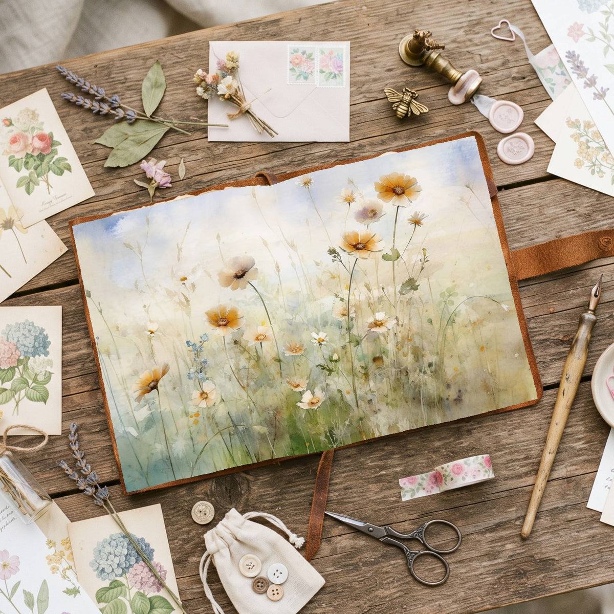 Daisies Digital Papers
