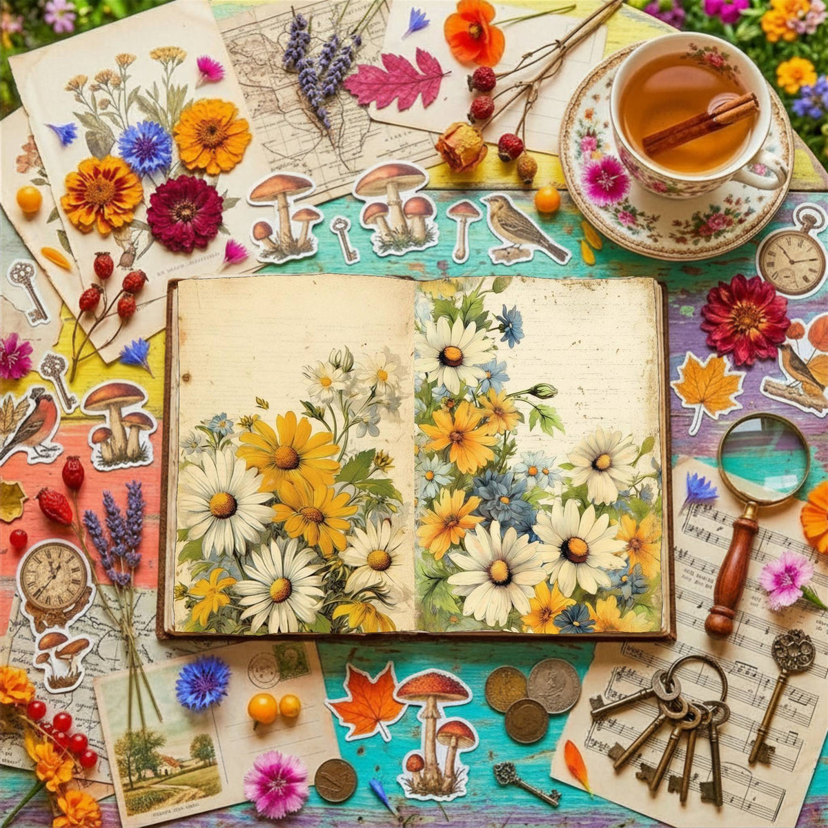 Daisies Digital Papers