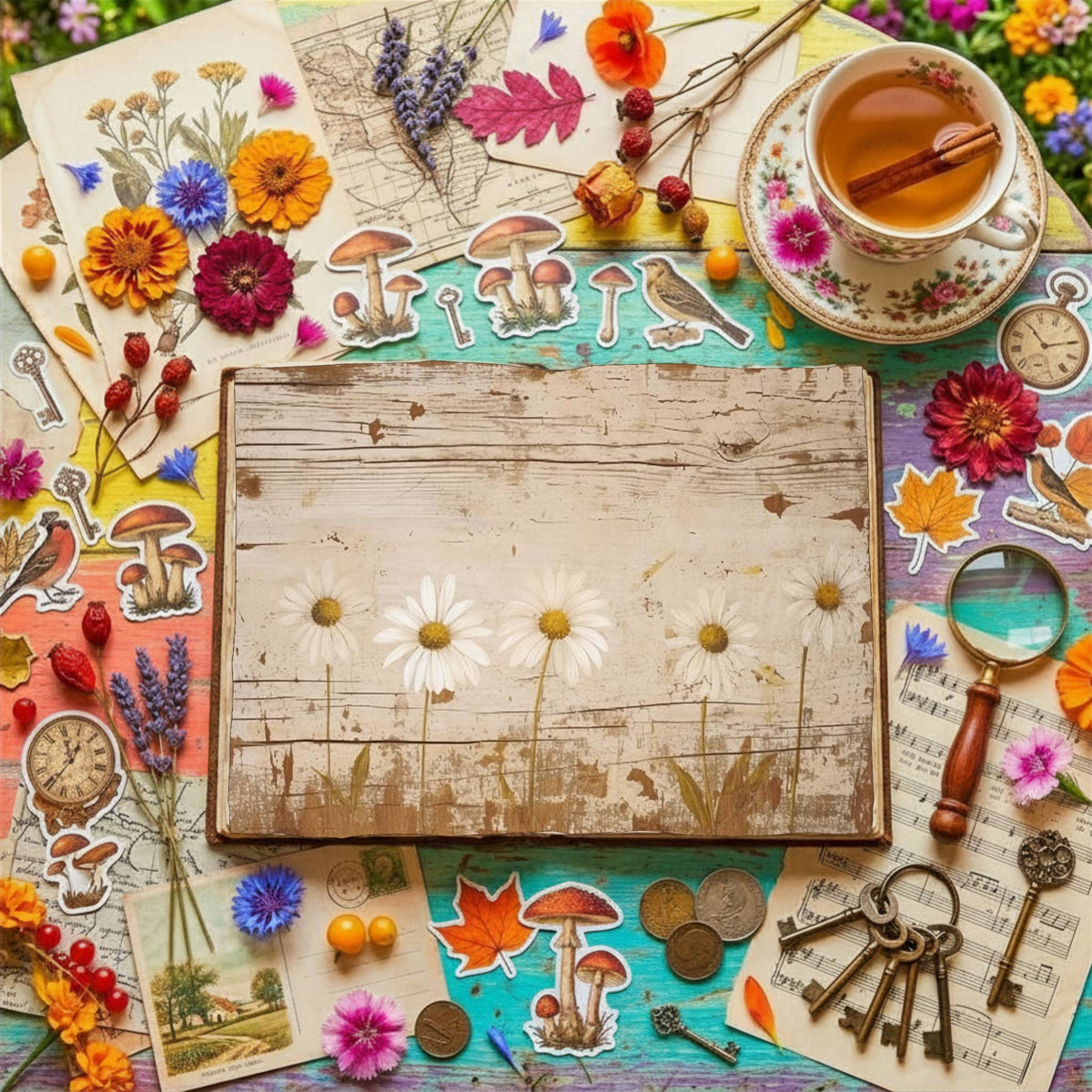 Daisy Flowers Digital Papers