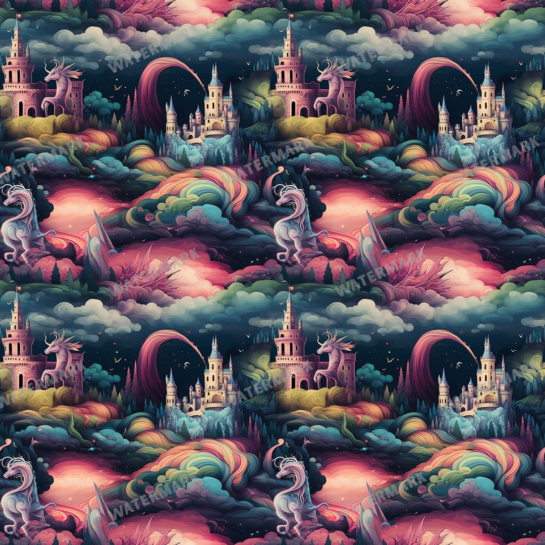 Dragons Seamless Pattern