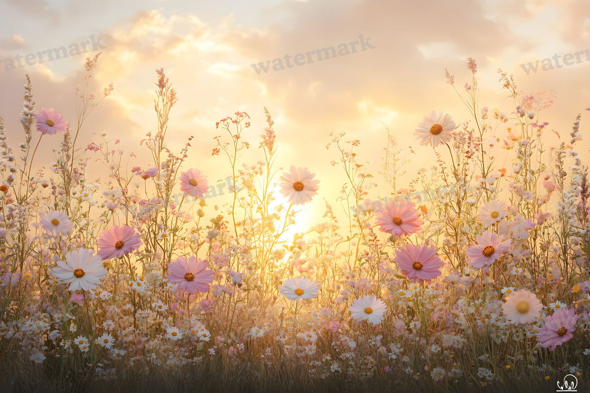 Dreamy Wildflower Meadow Backdrop Images