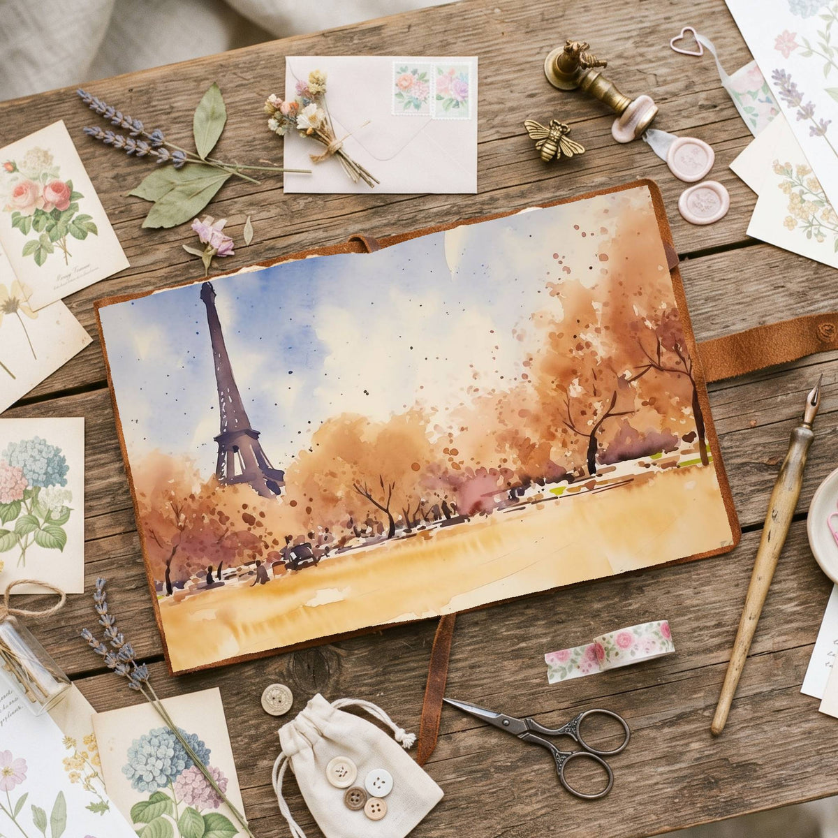 Eiffel Tower Digital Papers