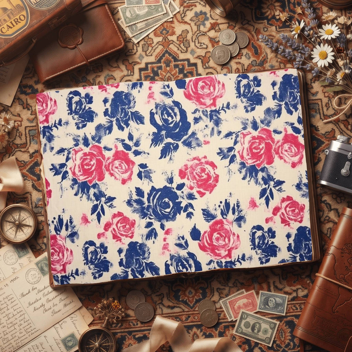 Faded Rose Digital Papers
