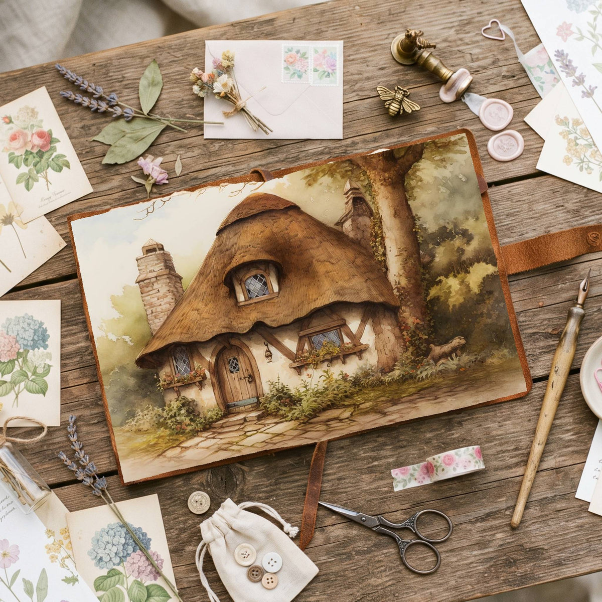 Fairy Cottage Digital Papers