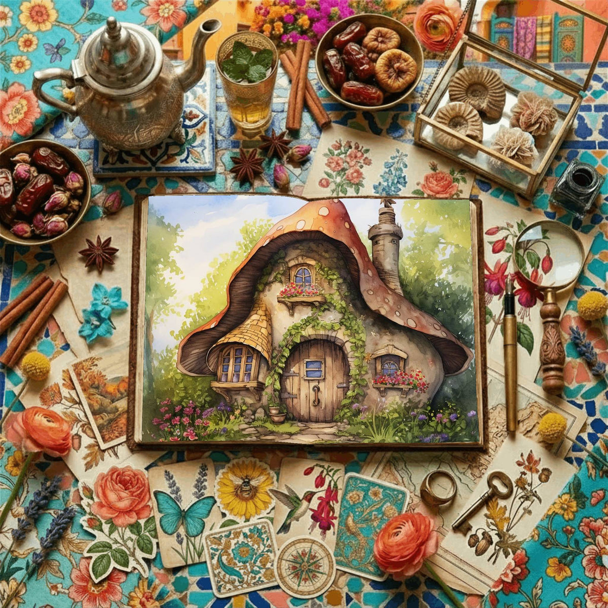 Fairy Cottage Digital Papers