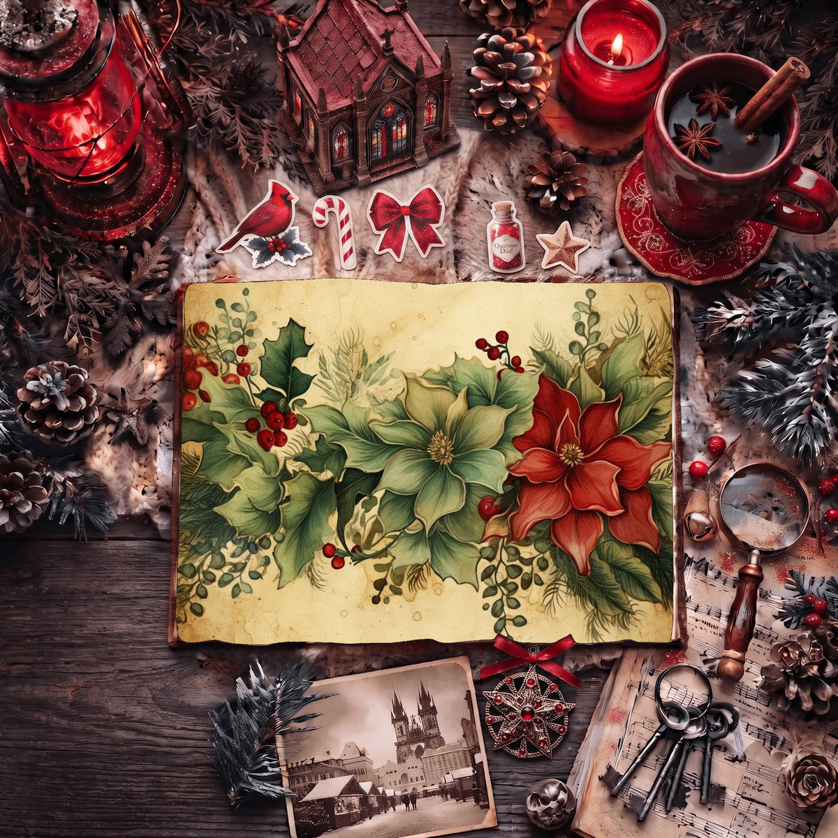Festive Christmas Digital Papers