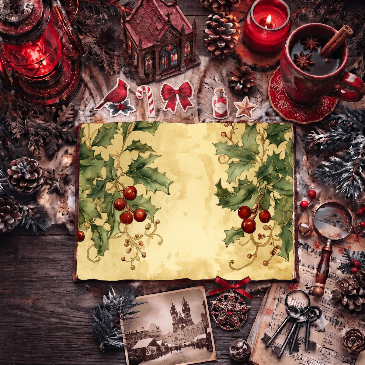 Festive Christmas Digital Papers