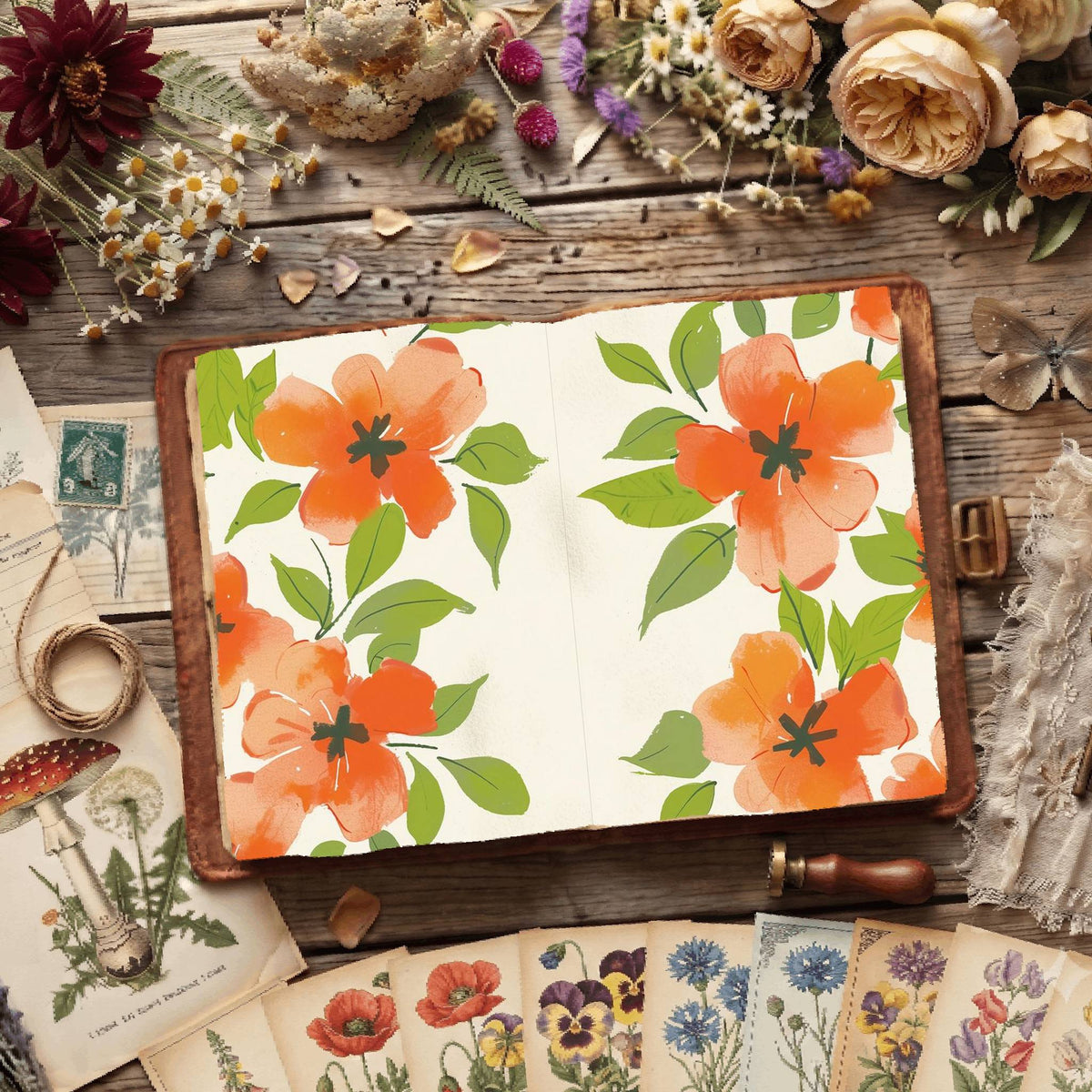 Floral Digital Papers