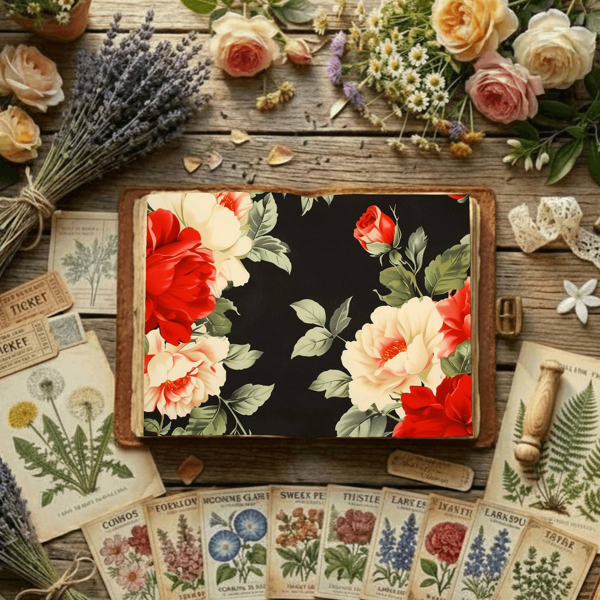 Floral Digital Papers