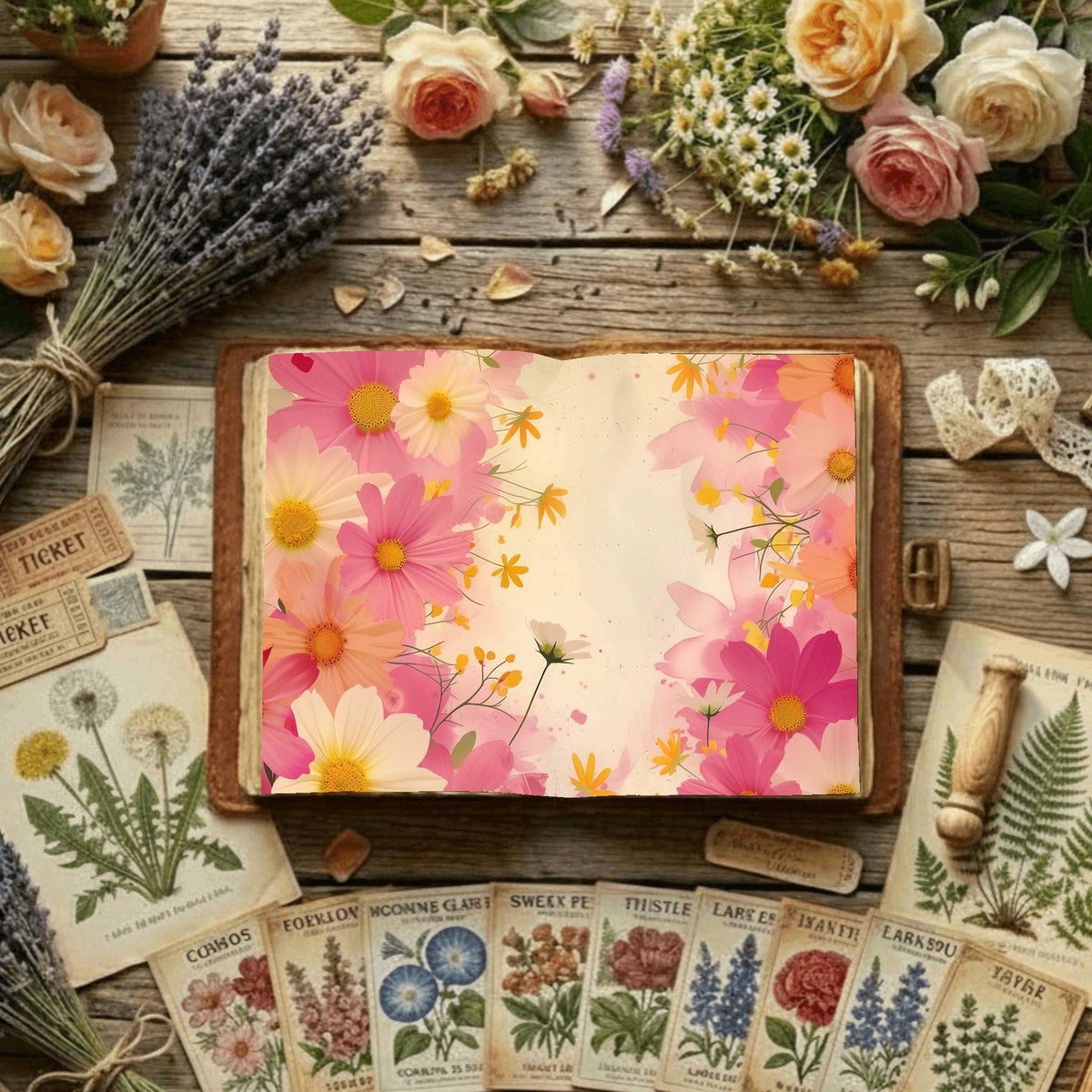 Floral Digital Papers