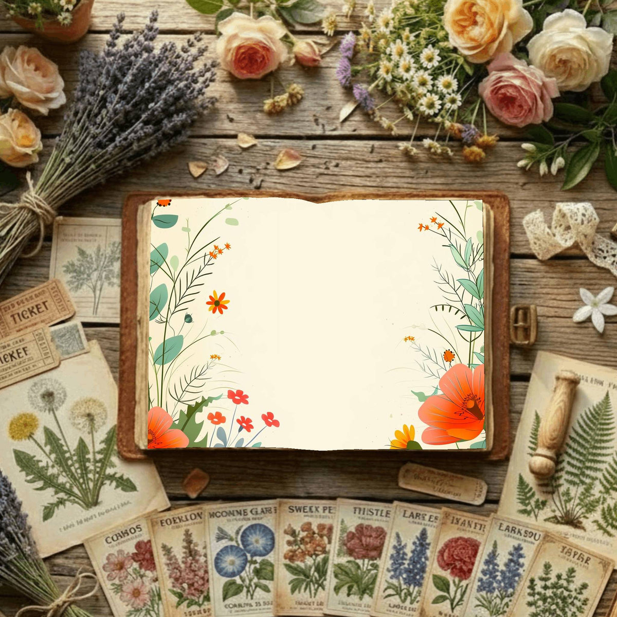 Floral Digital Papers