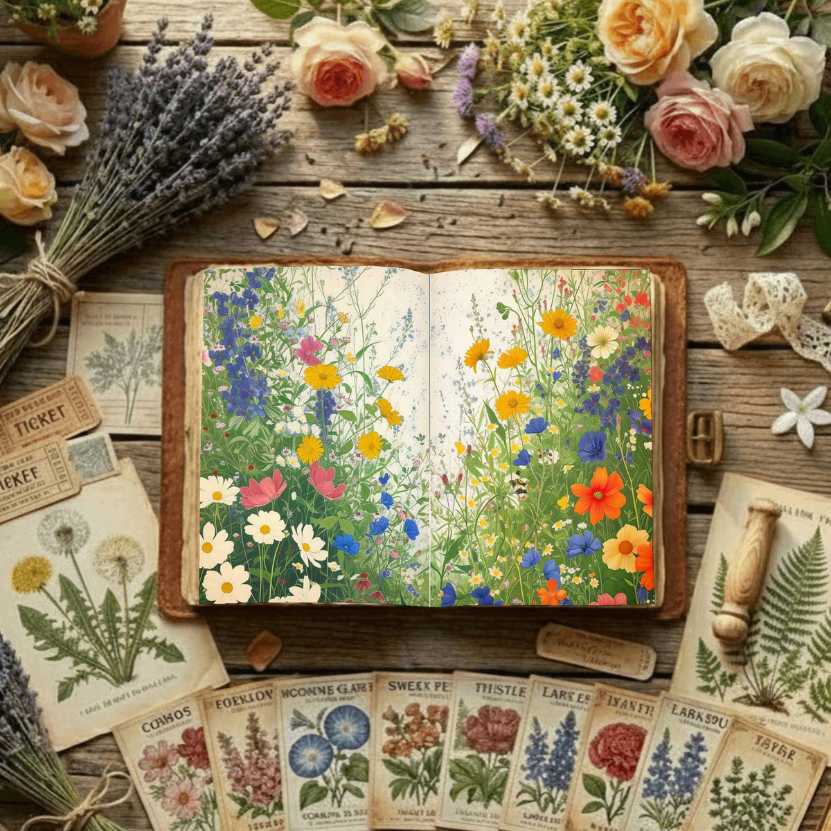 Floral Digital Papers