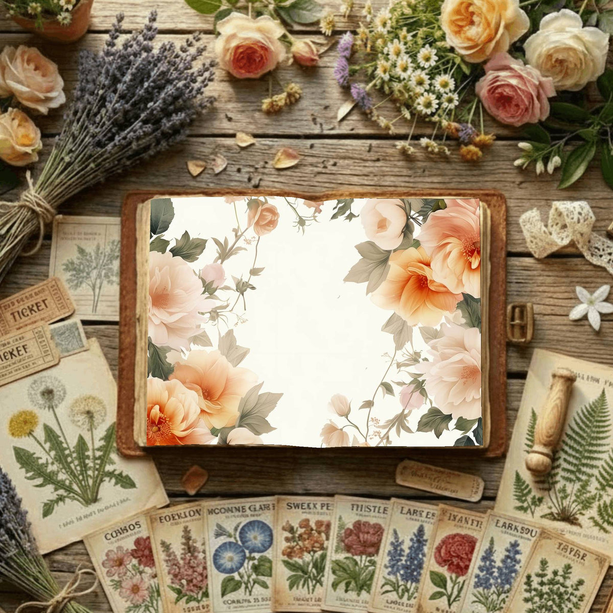 Floral Digital Papers