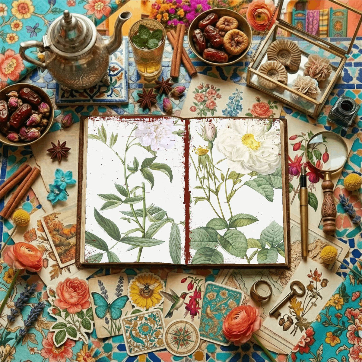Floral Illustrations Digital Papers