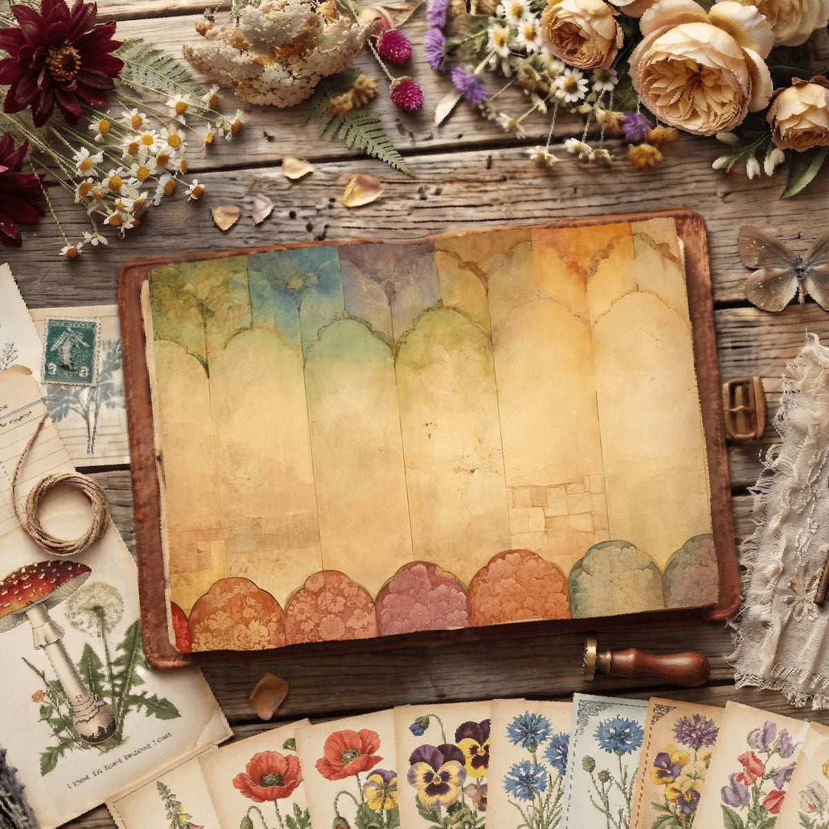 Floral Patterned Digital Papers