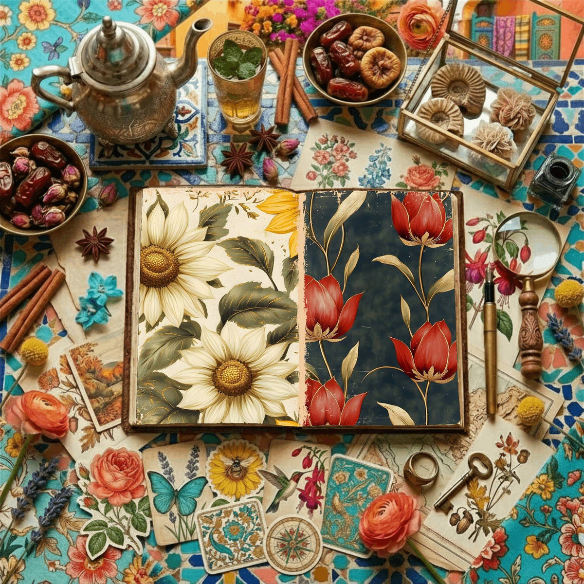 Floral Digital Papers