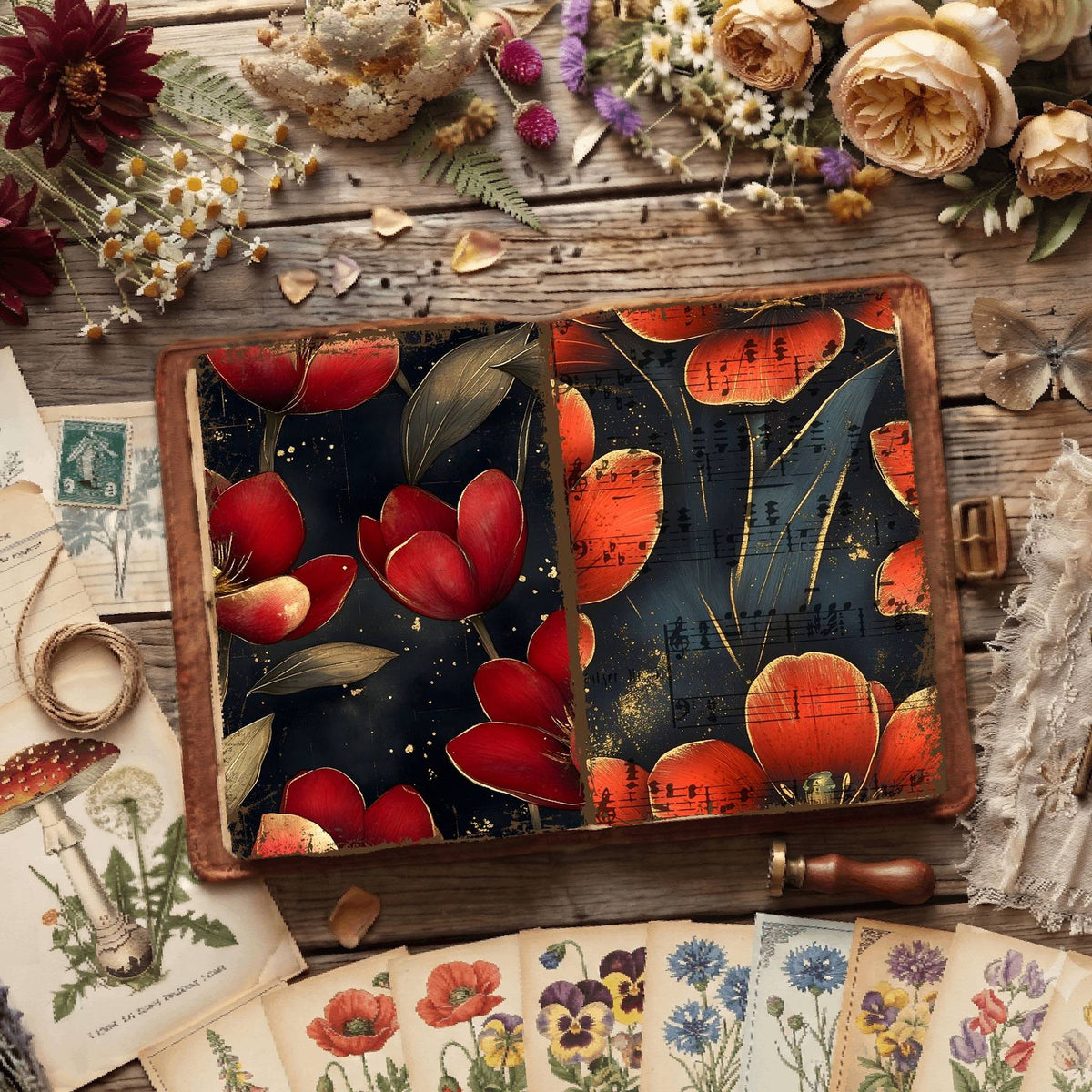Floral Digital Papers