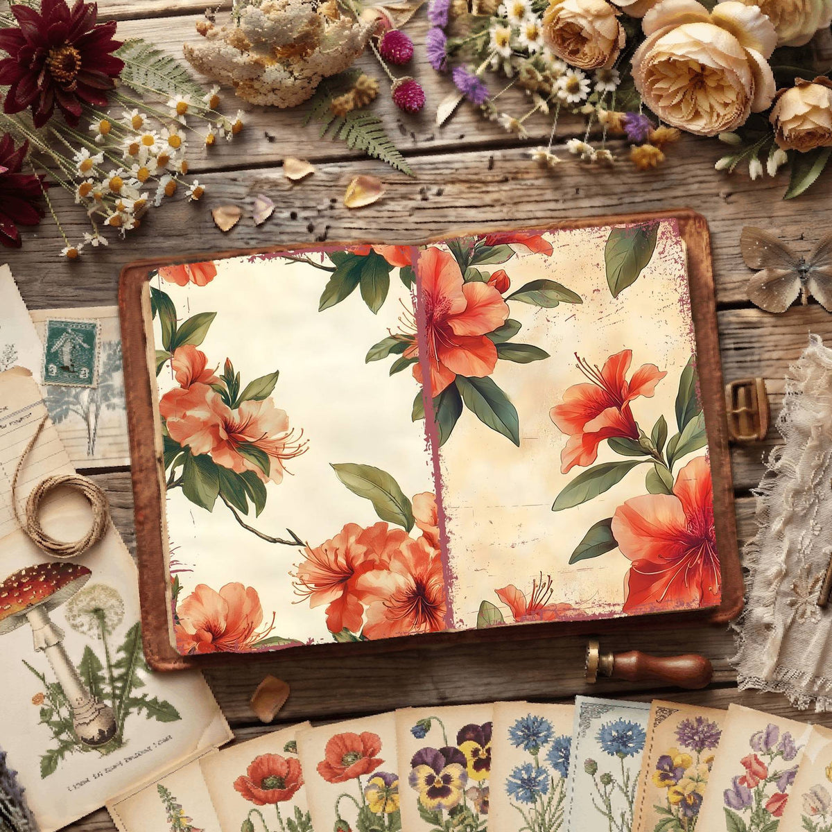 Floral Digital Papers