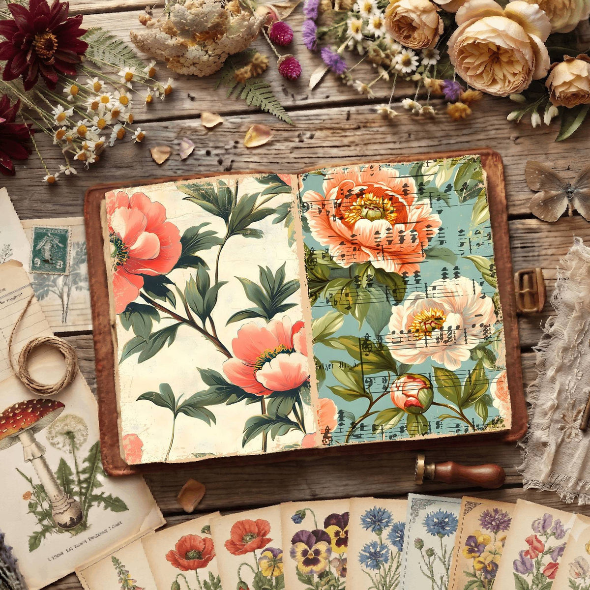 Floral Digital Papers