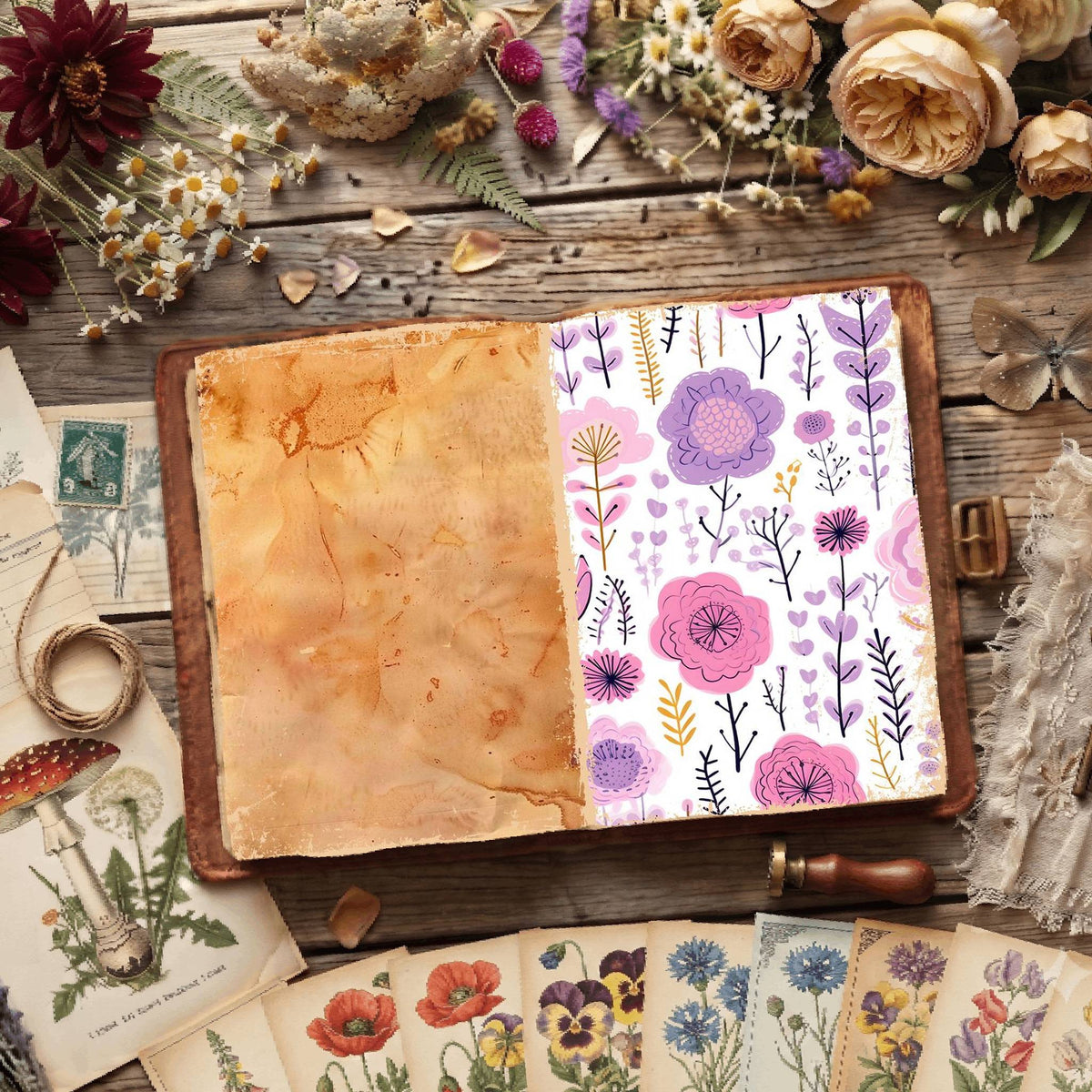 Floral Digital Papers