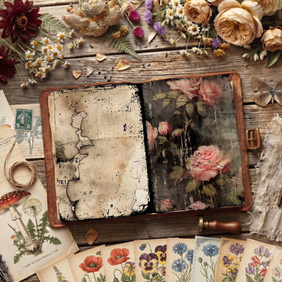 Floral Digital Papers