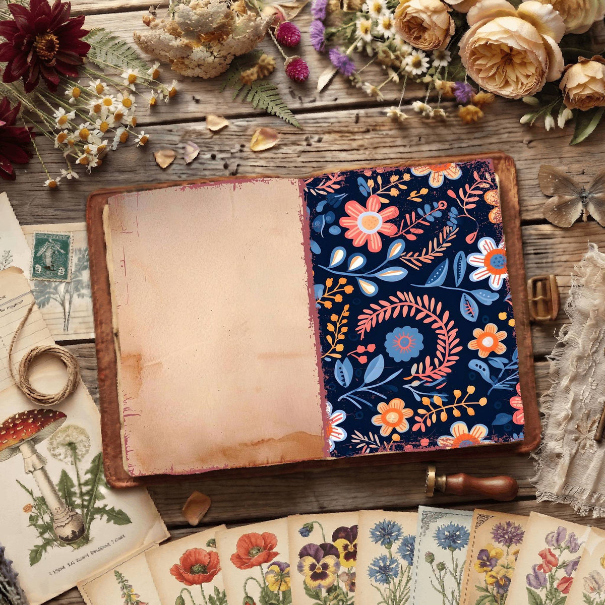 Floral Digital Papers