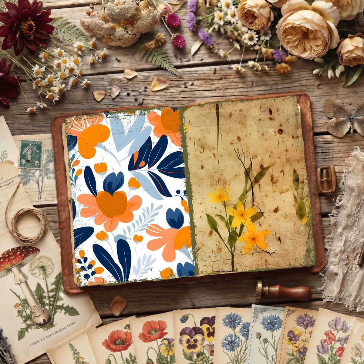 Floral Digital Papers