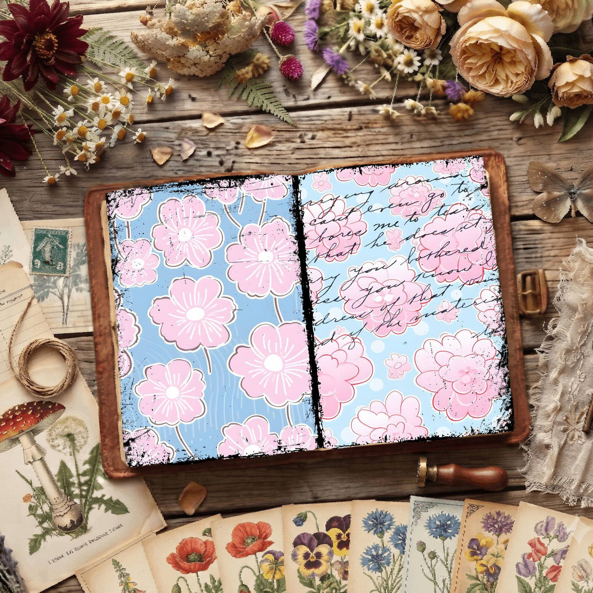 Floral Digital Papers