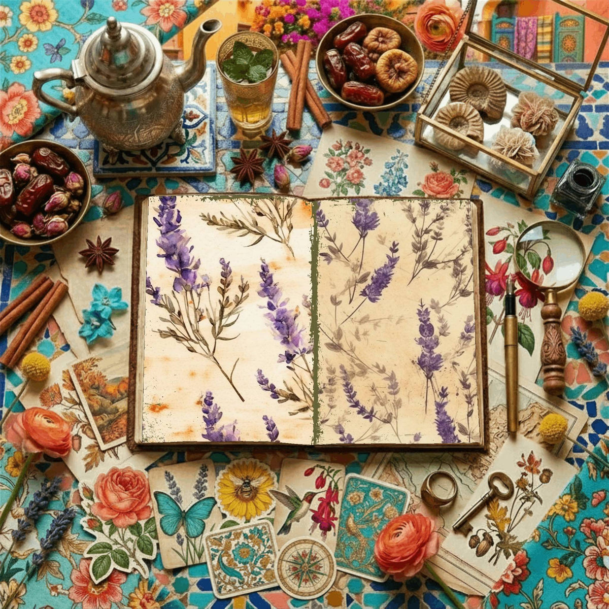 Floral Digital Papers